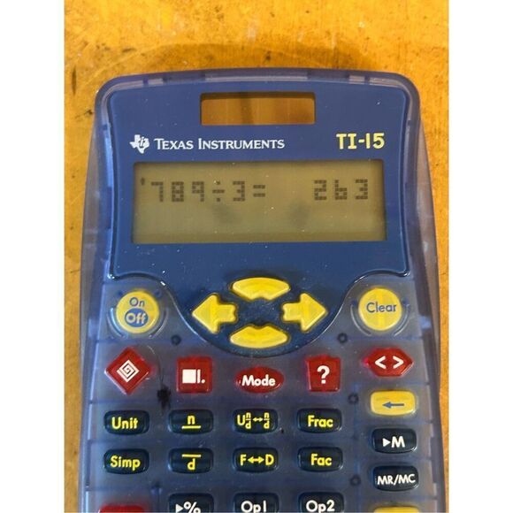 Texas Instruments TI-15 Explorer Basic Calculator (0710) - Picture 3 of 6